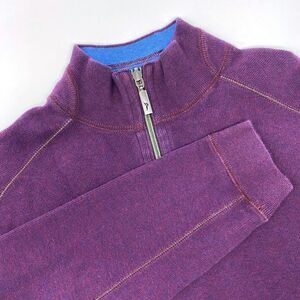 Tommy Bahama Purple Zip Up Sweater